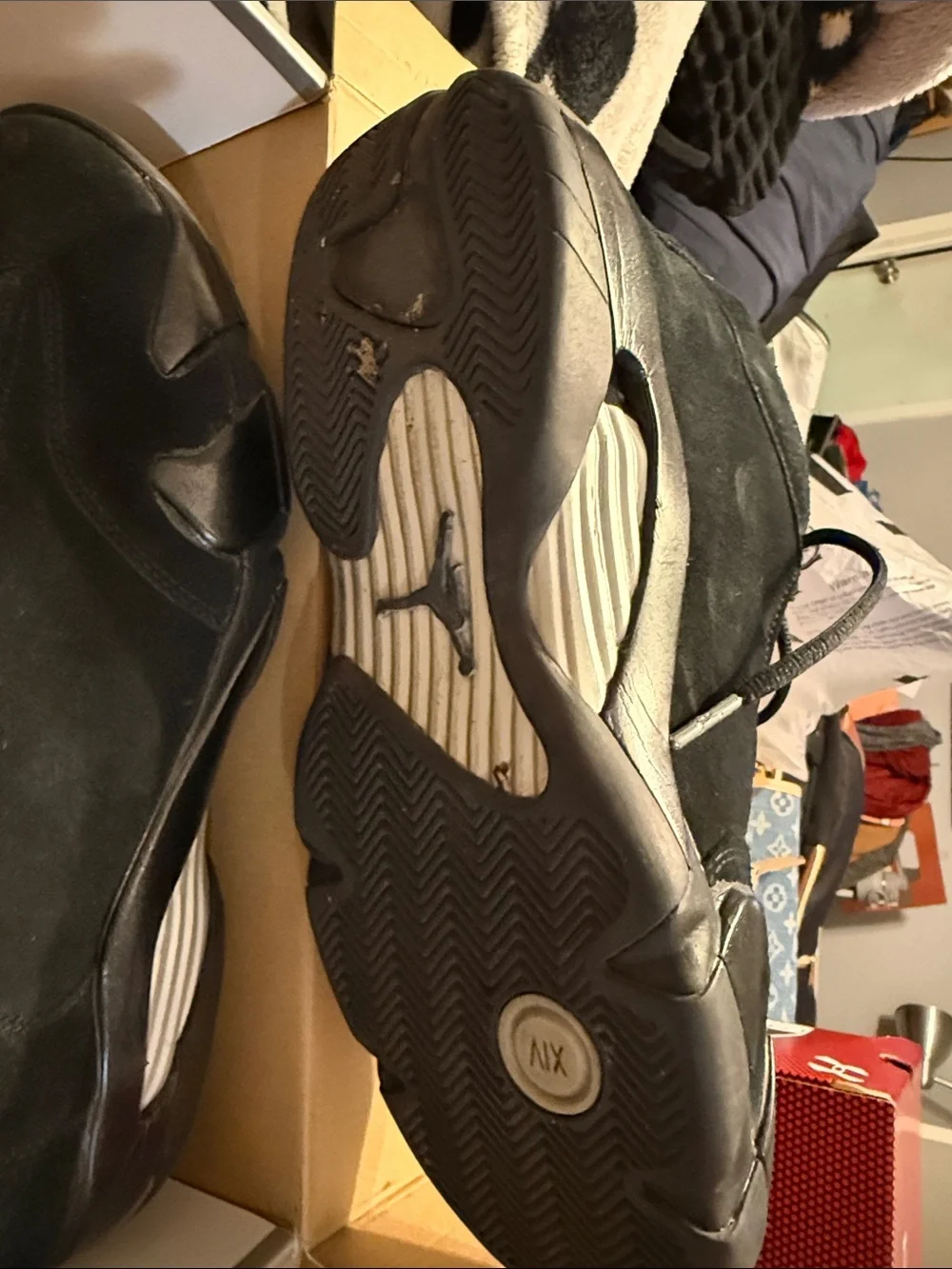 Jordan Black and White Men's Sneakers